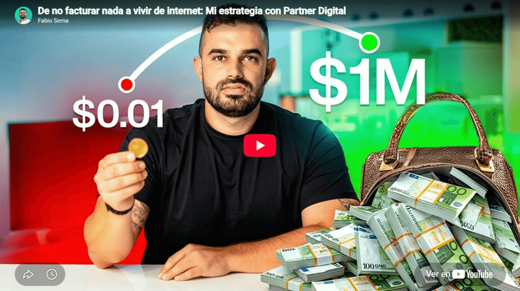 Fabio Serna de 0 a 1 millon moneda en mano