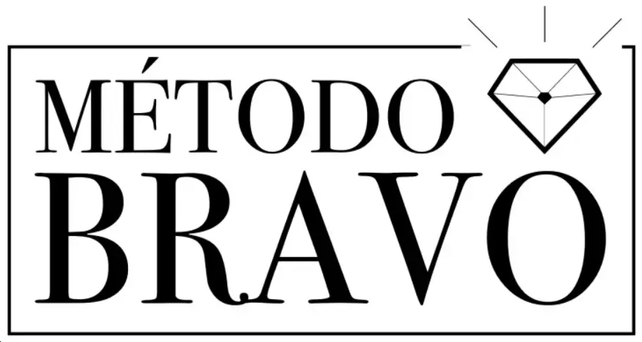 Logo oficial de Método BRAVO, formación de comunicación y oratoria de Mónica Galán Bravo.