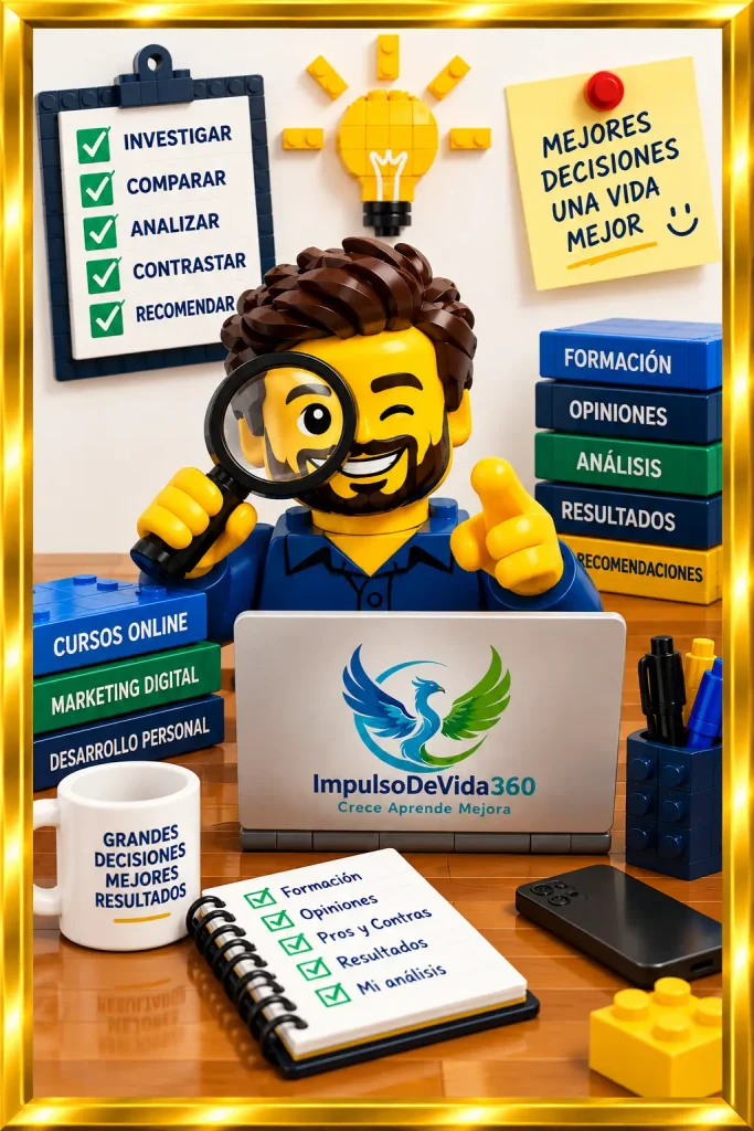 Alberto analizando y comparando cursos online para ImpulsoDeVida360