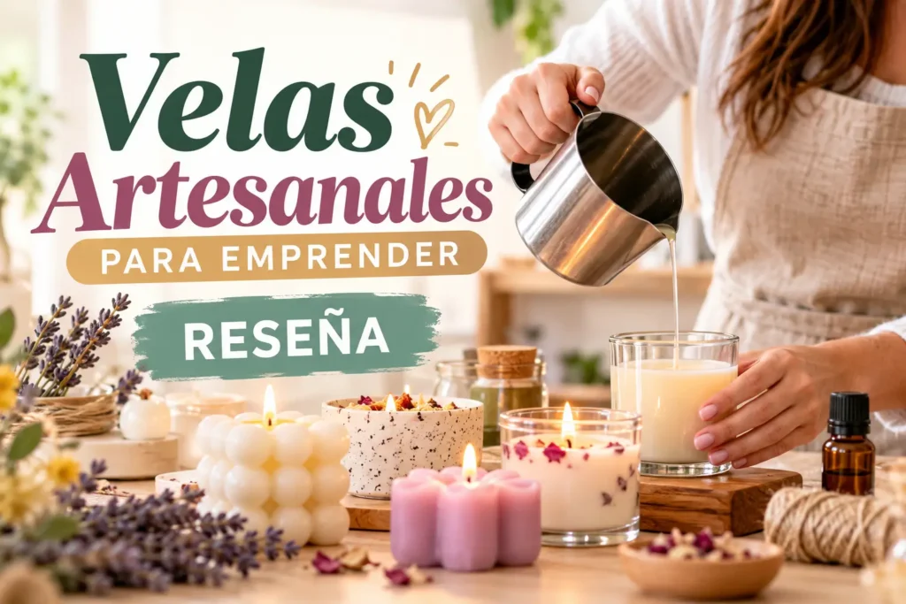 Velas Artesanales para Emprender con diferentes velas artesanales